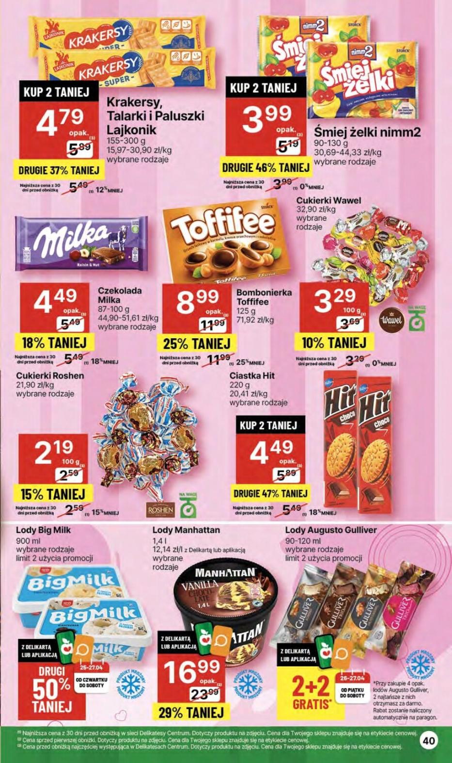 Gazetka promocyjna Delikatesy Centrum str. 40