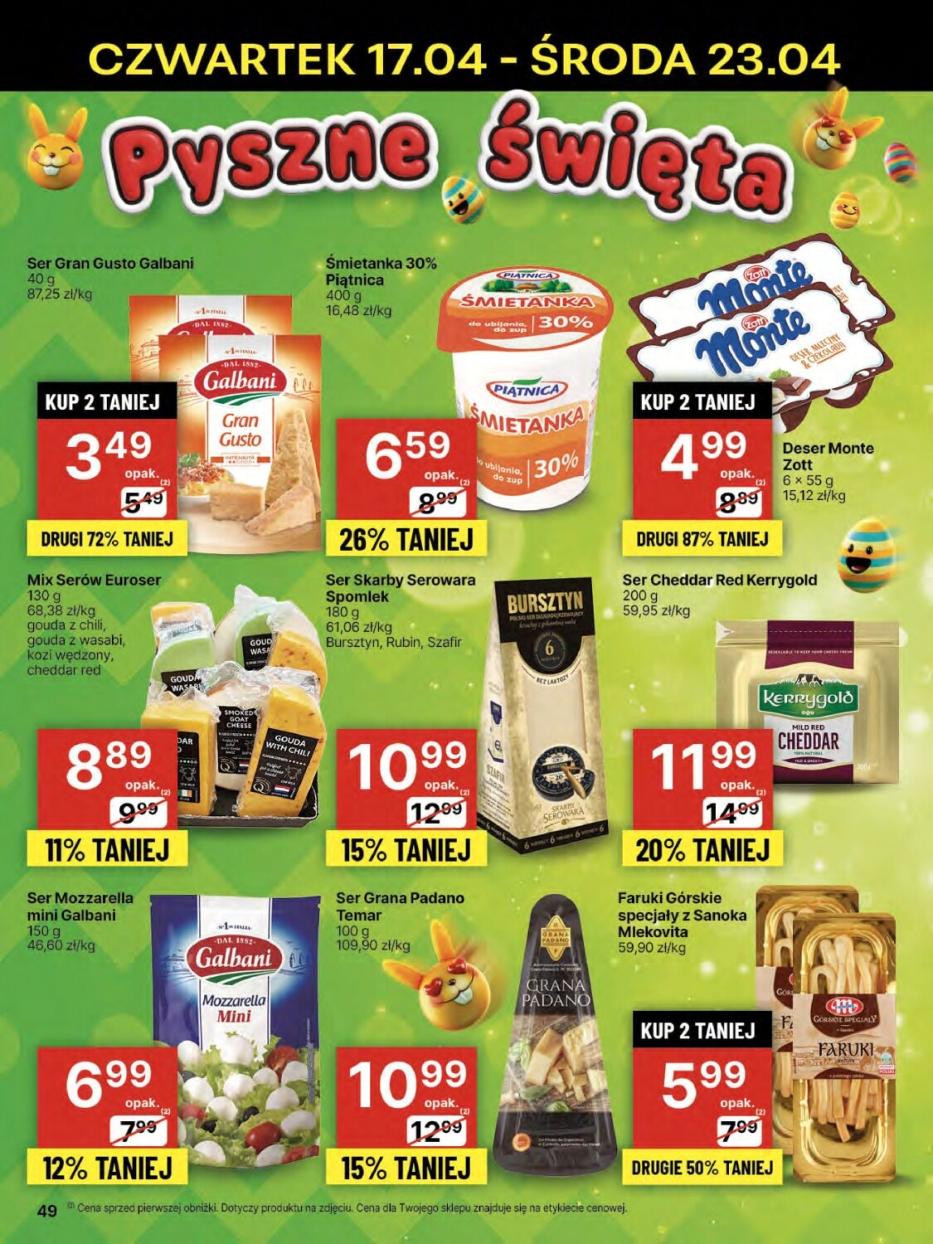 Gazetka promocyjna Delikatesy Centrum str. 49