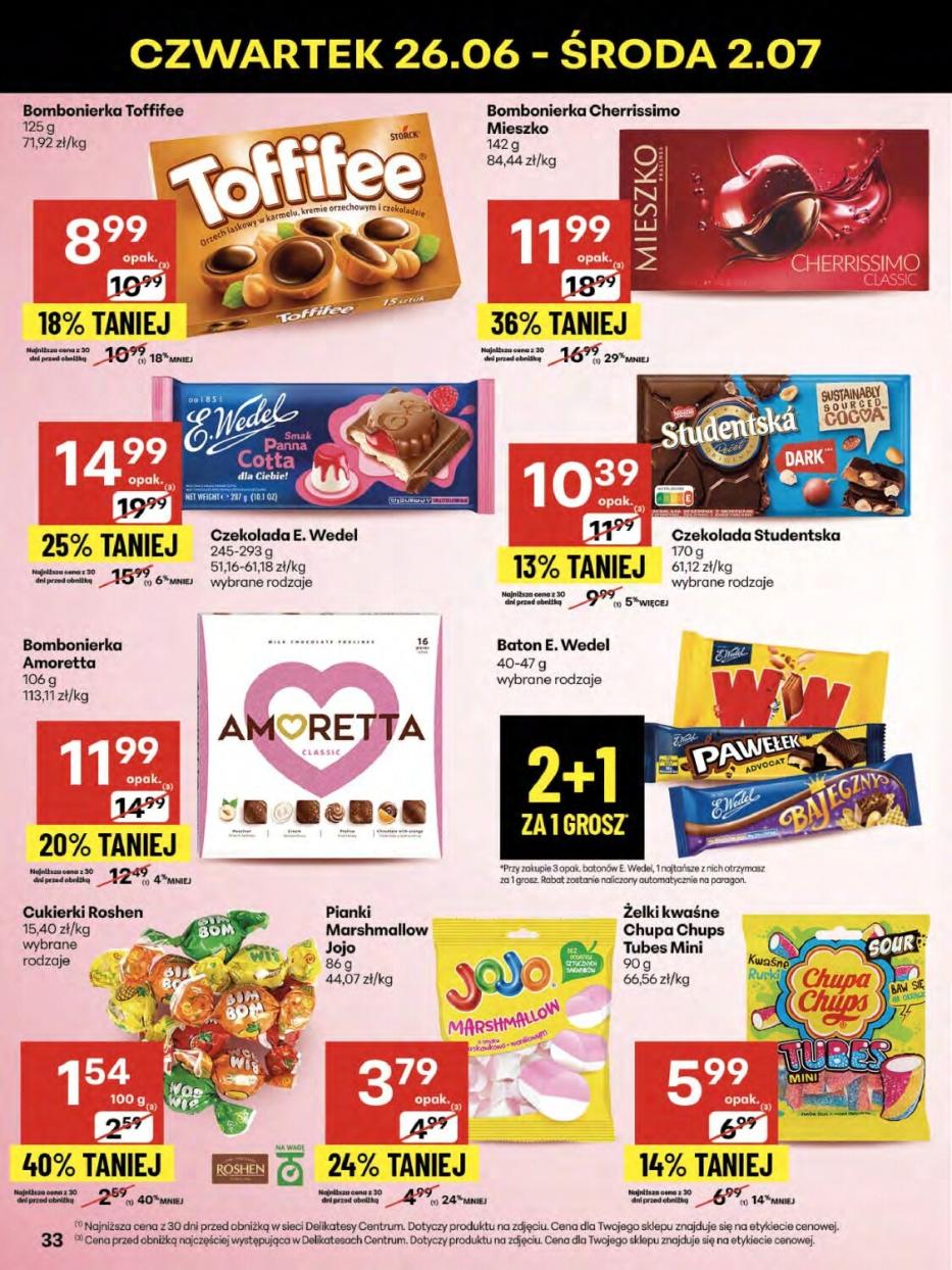 Gazetka promocyjna Delikatesy Centrum str. 33