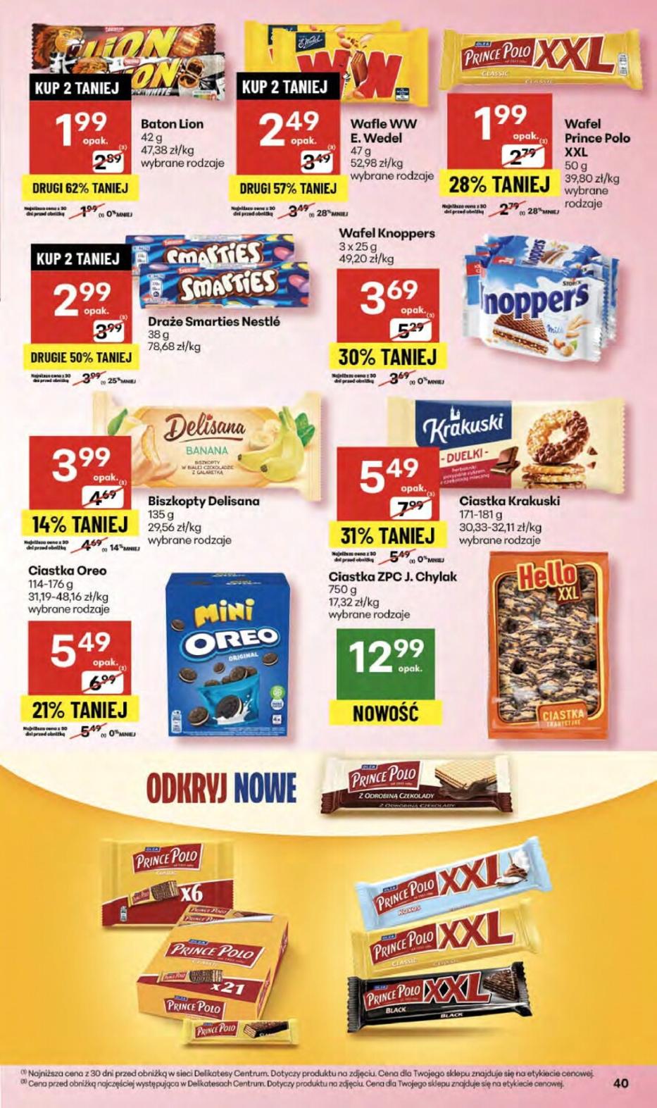 Gazetka promocyjna Delikatesy Centrum str. 40