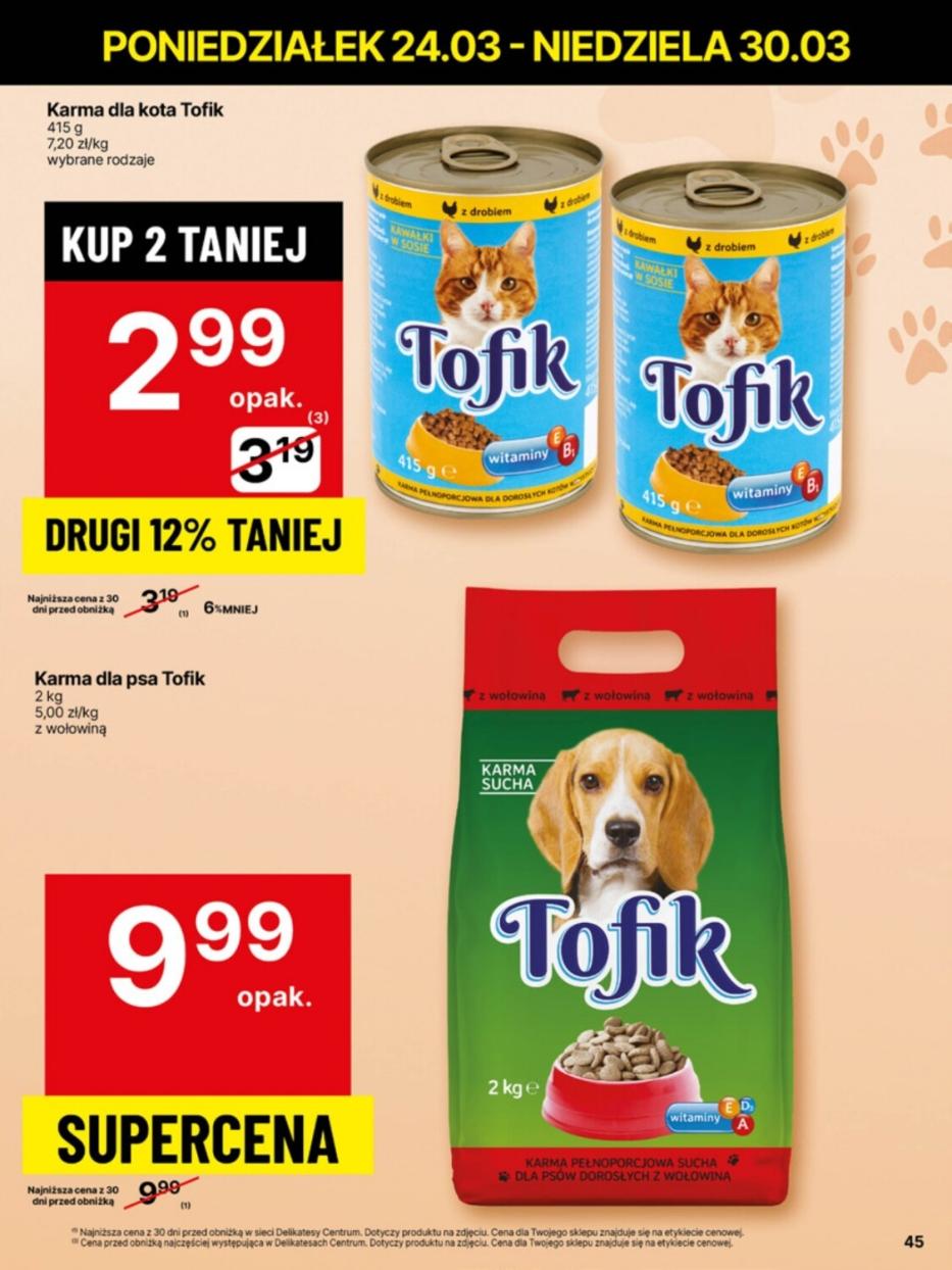 Gazetka promocyjna Delikatesy Centrum str. 45