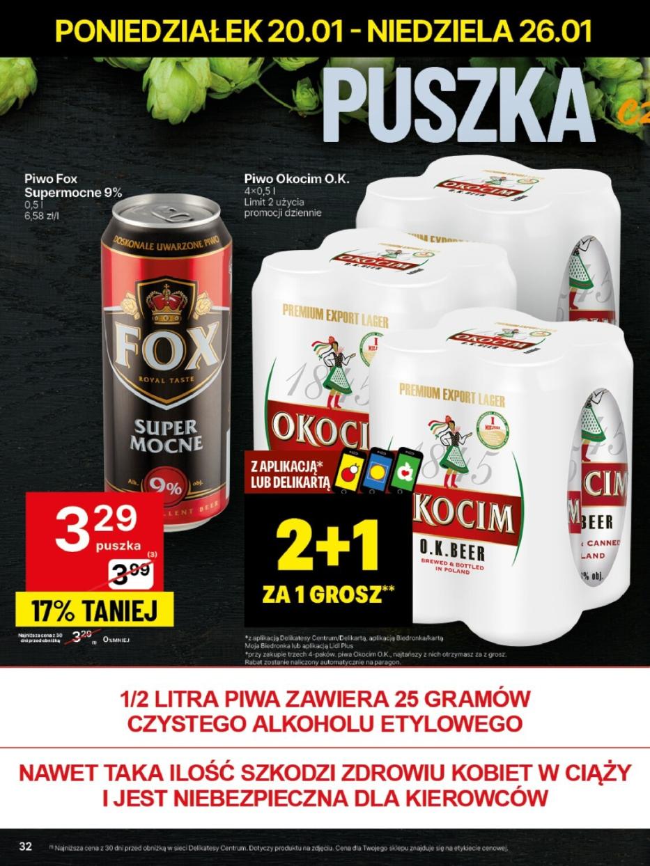 Gazetka promocyjna Delikatesy Centrum str. 32