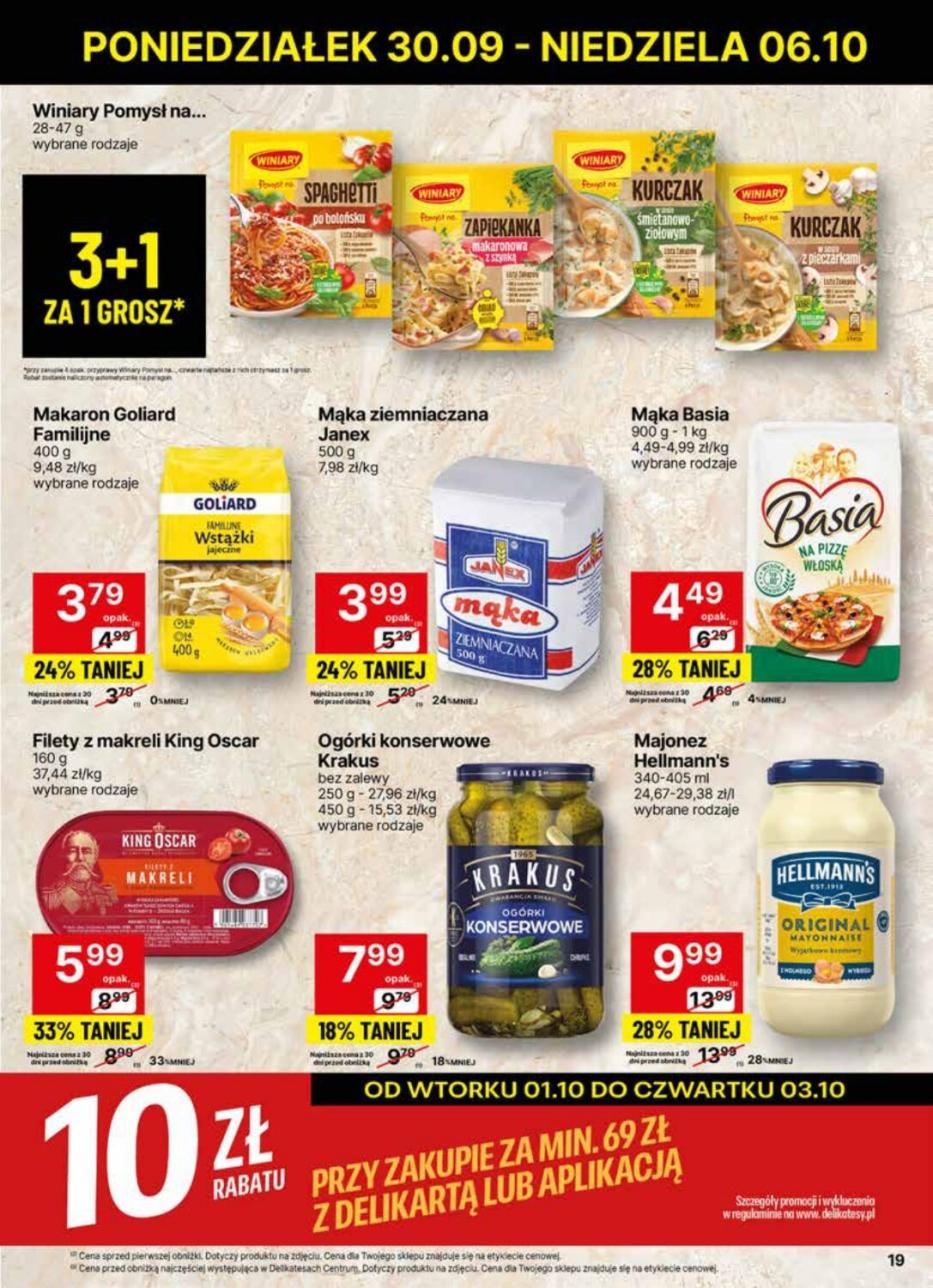 Gazetka promocyjna Delikatesy Centrum str. 19