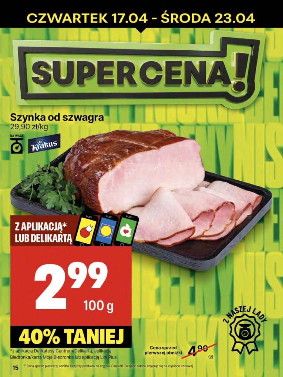 Gazetka promocyjna Delikatesy Centrum str. 15