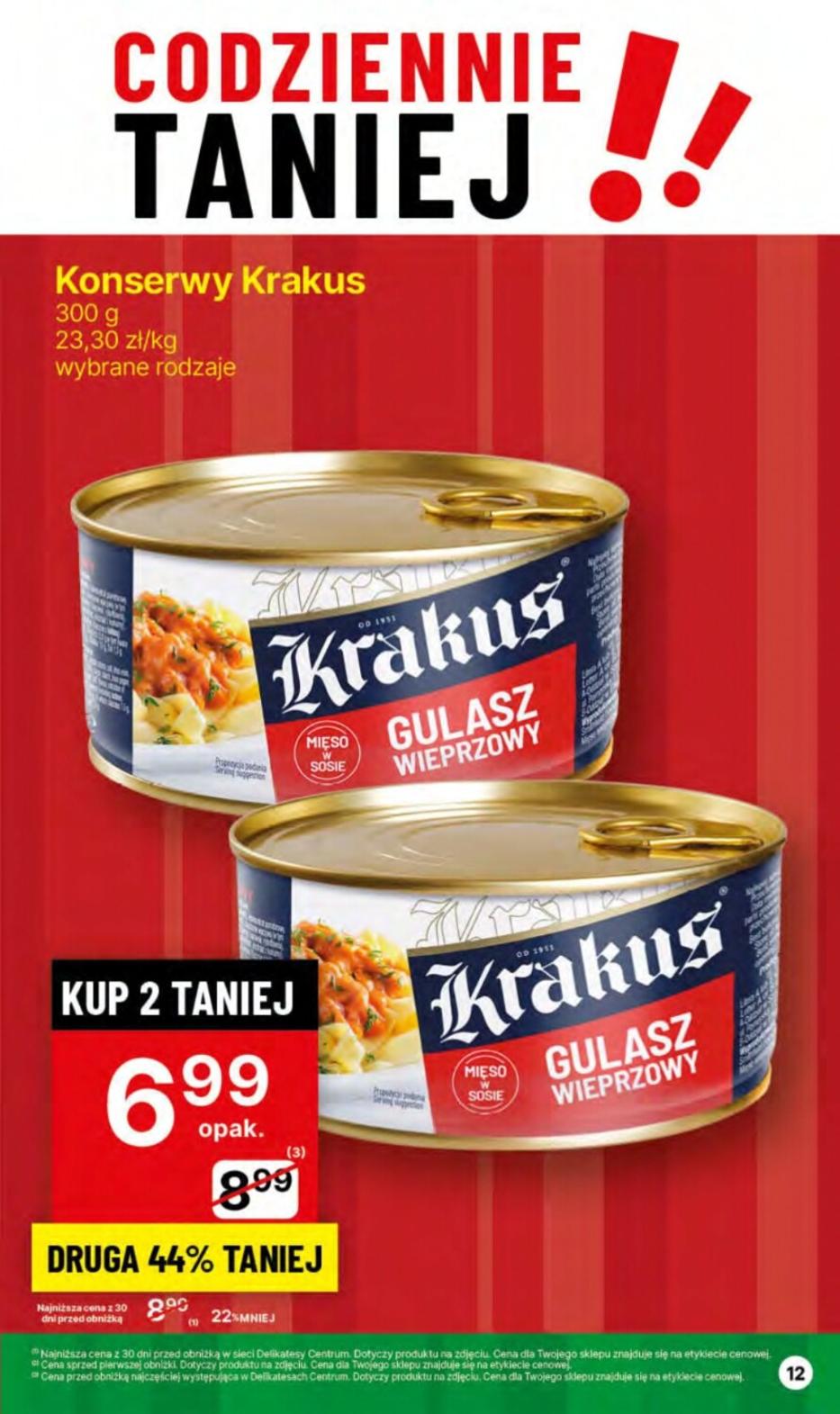 Gazetka promocyjna Delikatesy Centrum str. 12