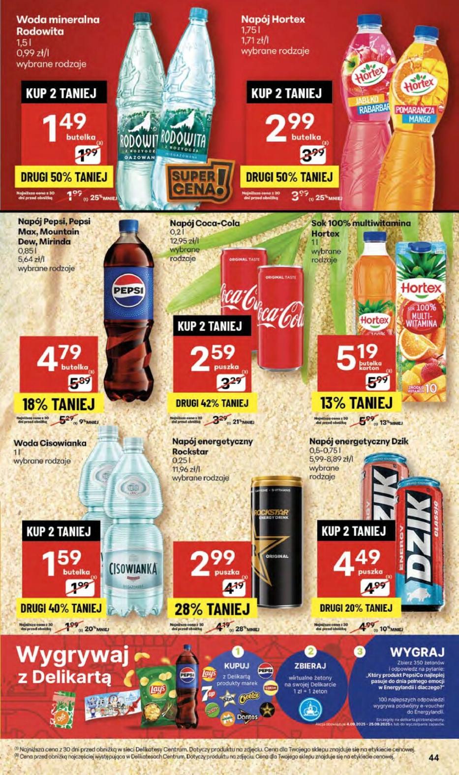 Gazetka promocyjna Delikatesy Centrum str. 44