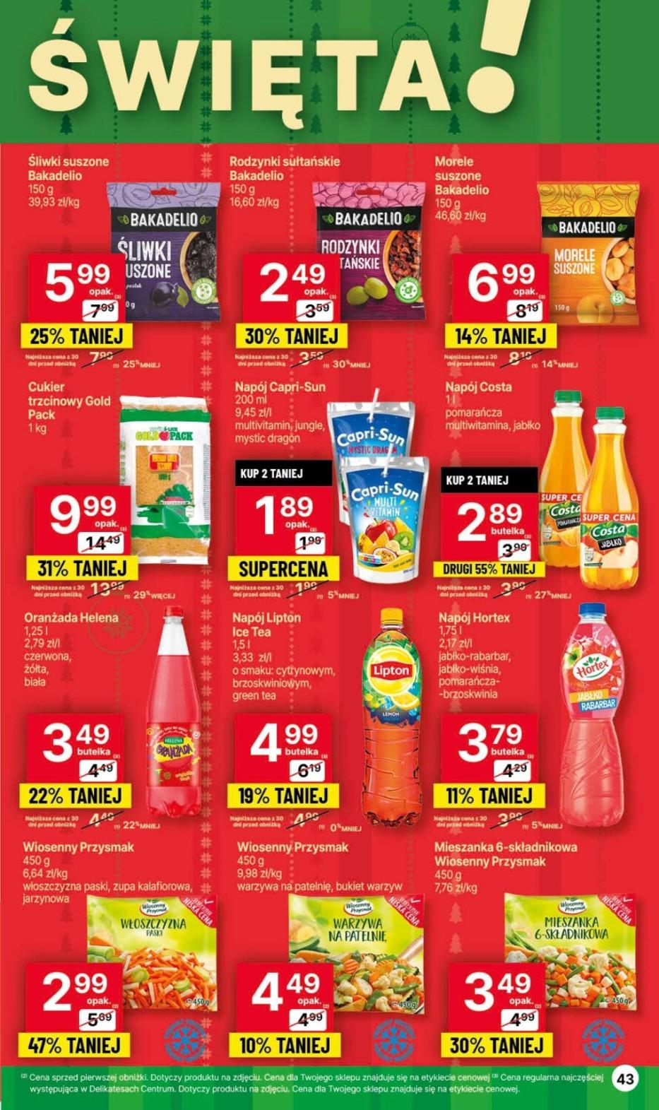 Gazetka promocyjna Delikatesy Centrum str. 43