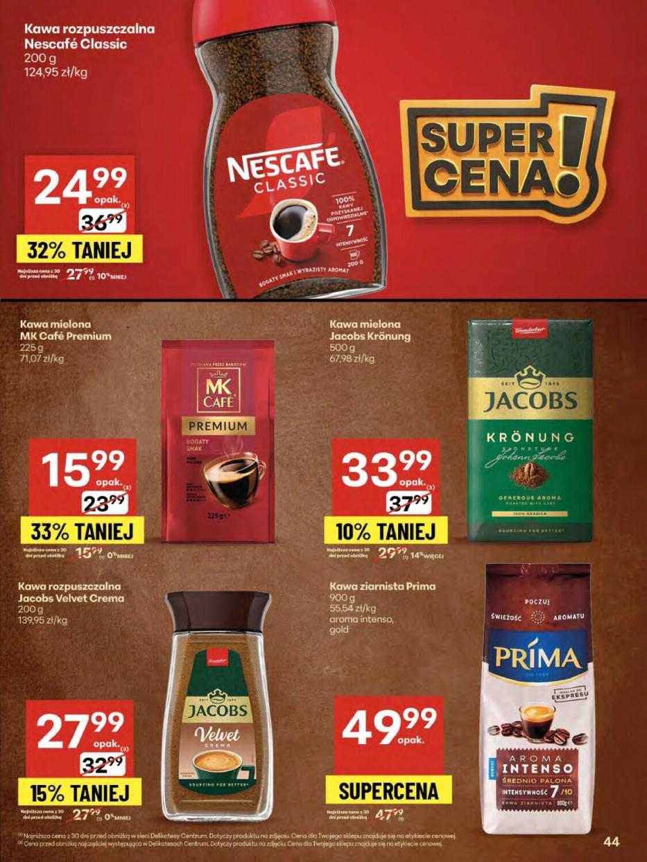 Gazetka promocyjna Delikatesy Centrum str. 44