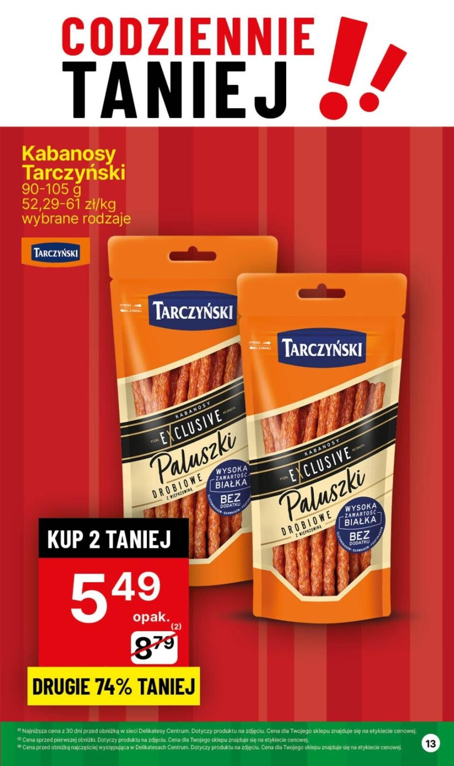 Gazetka promocyjna Delikatesy Centrum str. 13