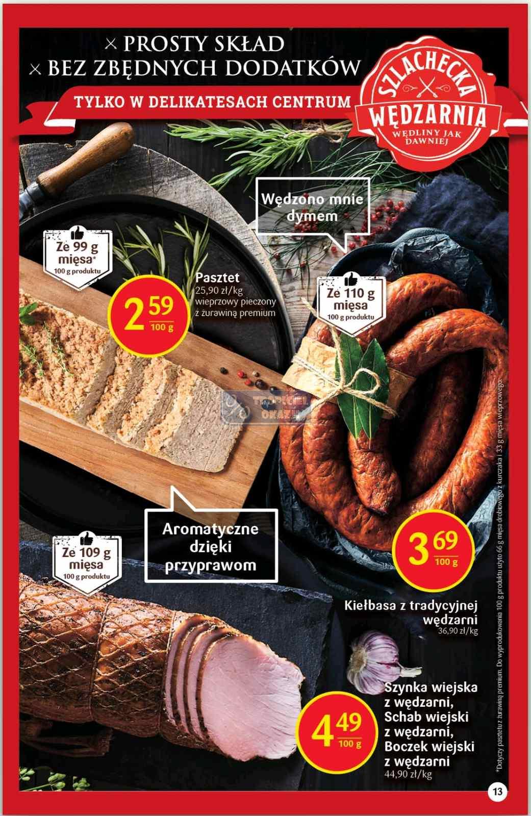 Gazetka promocyjna Delikatesy Centrum str. 13