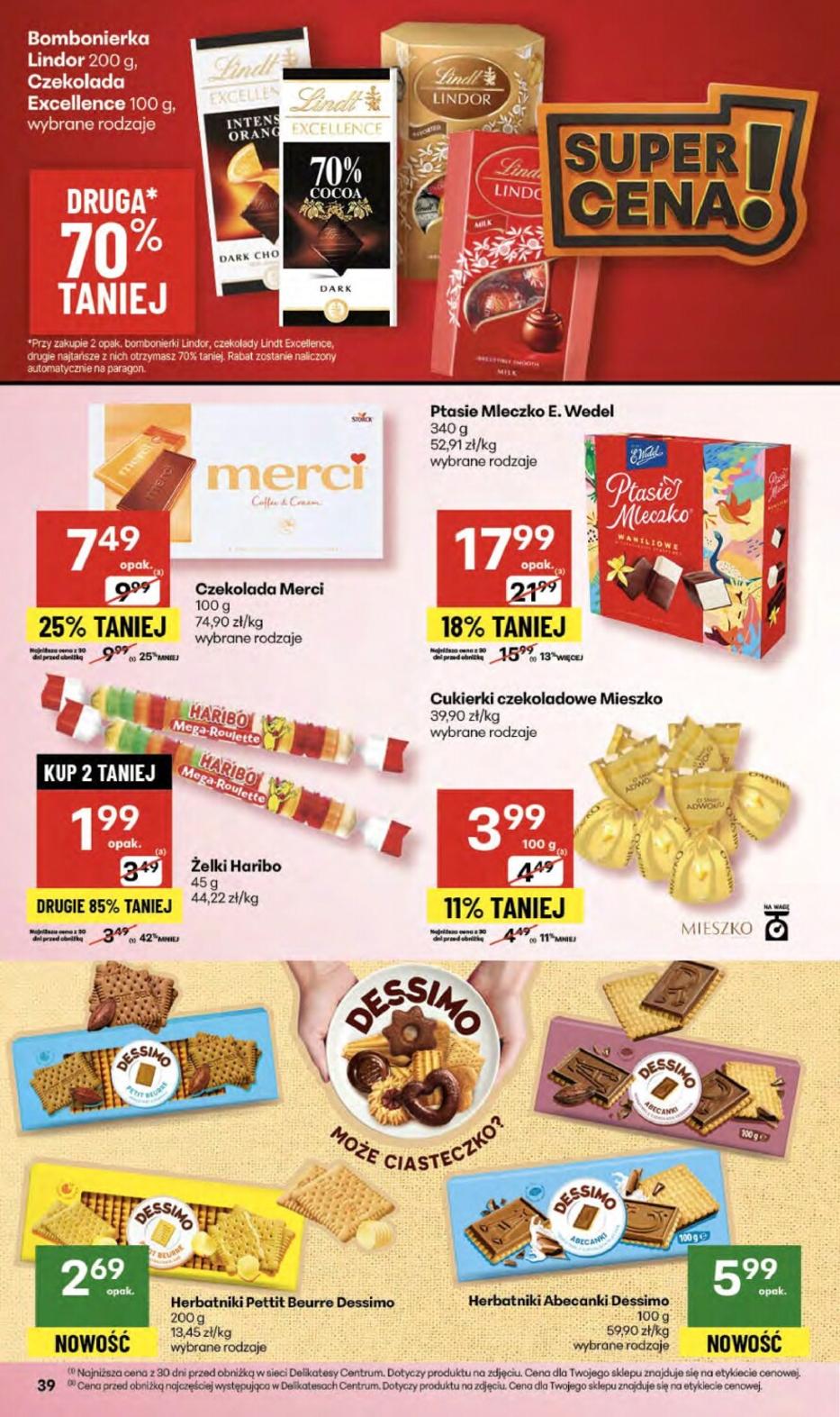 Gazetka promocyjna Delikatesy Centrum str. 39