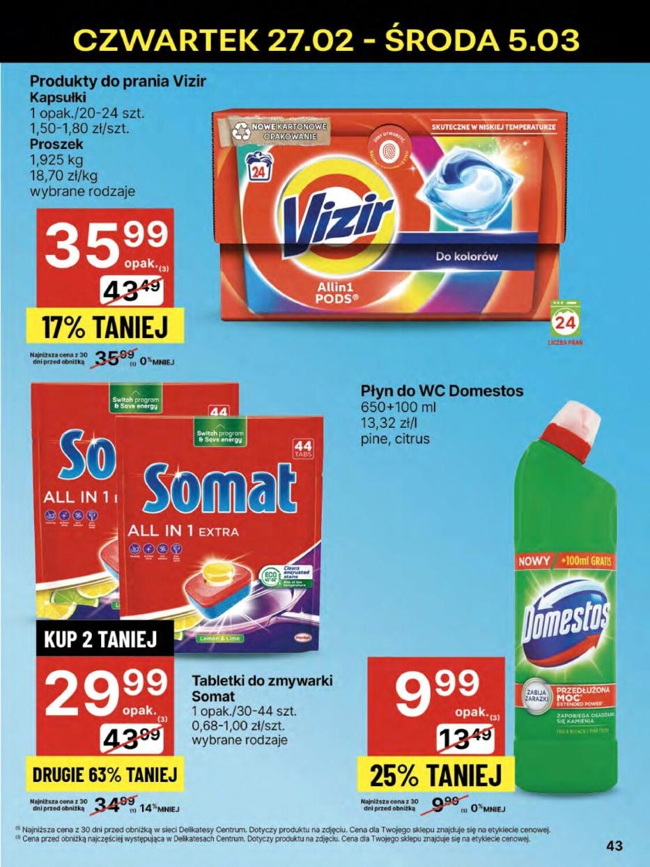 Gazetka promocyjna Delikatesy Centrum str. 43