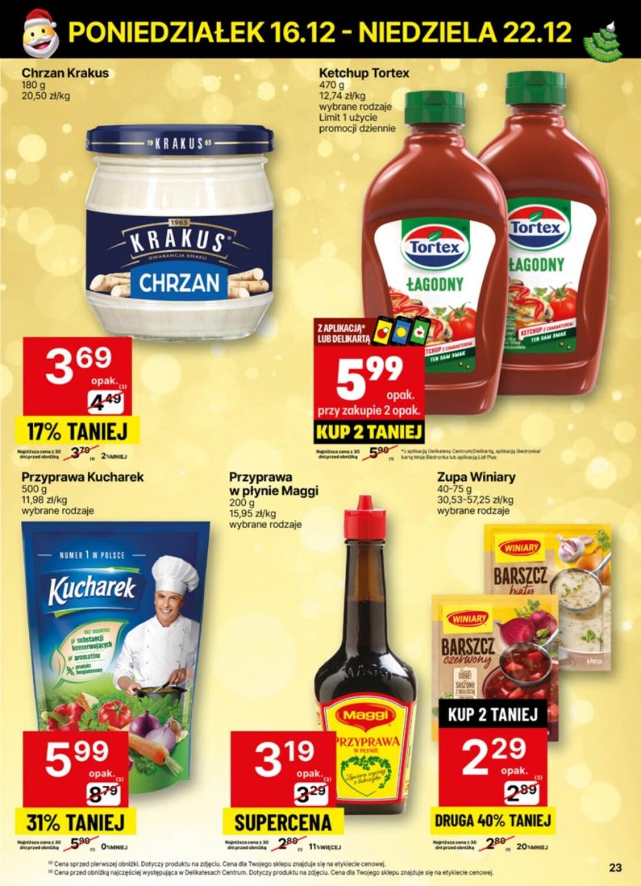 Gazetka promocyjna Delikatesy Centrum str. 23