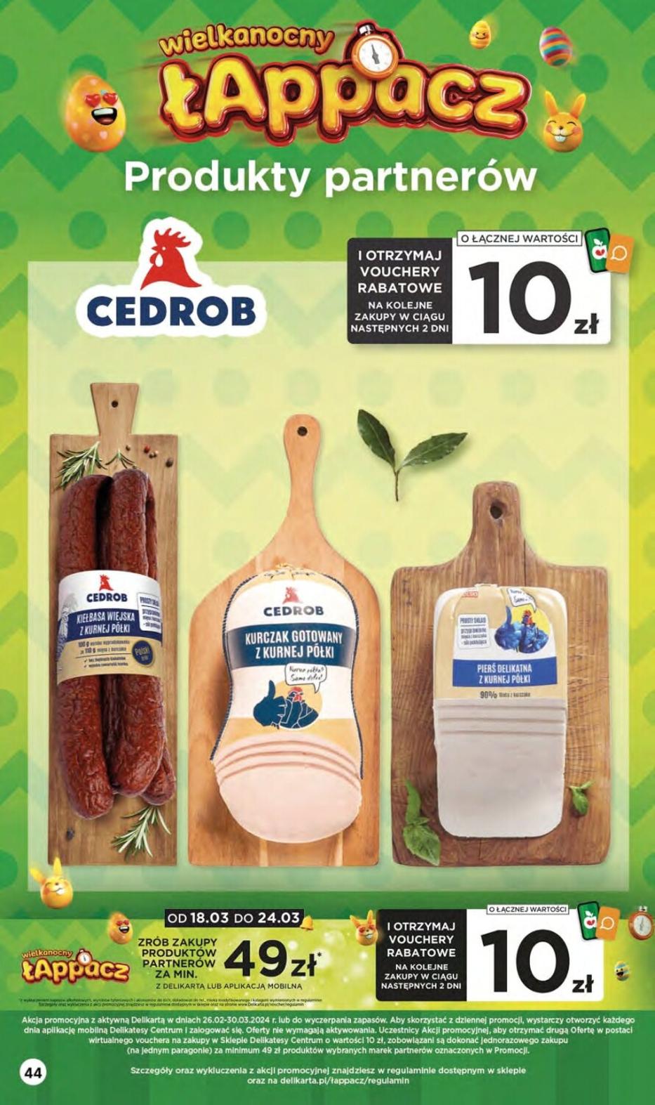 Gazetka promocyjna Delikatesy Centrum str. 44