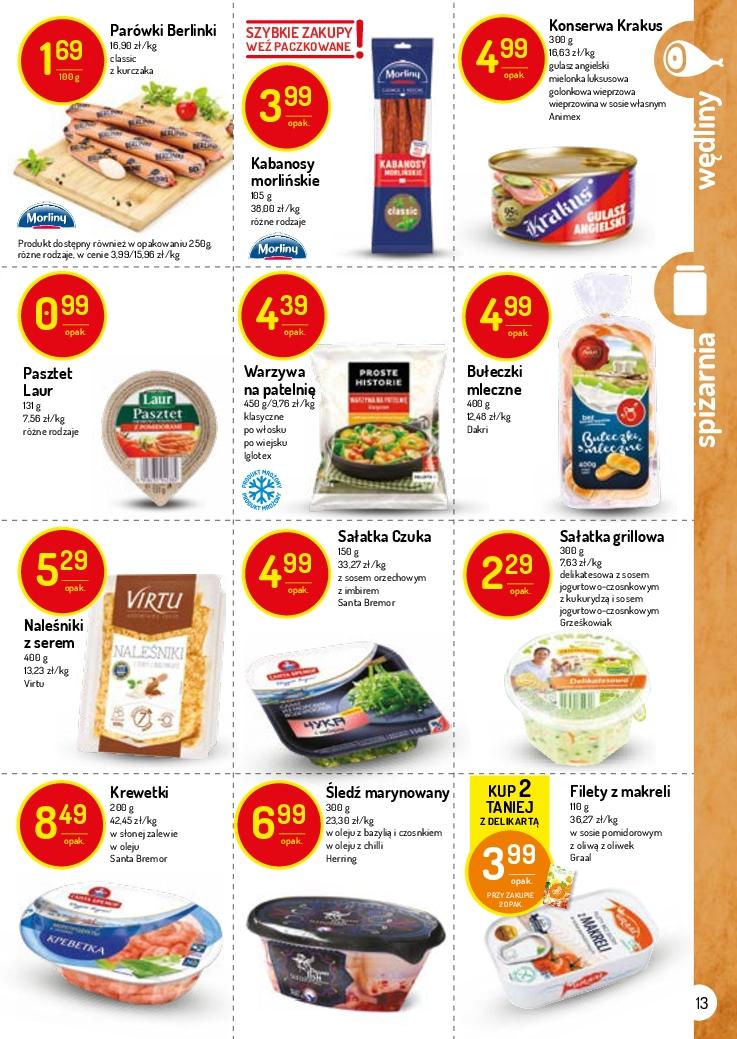 Gazetka promocyjna Delikatesy Centrum str. 13