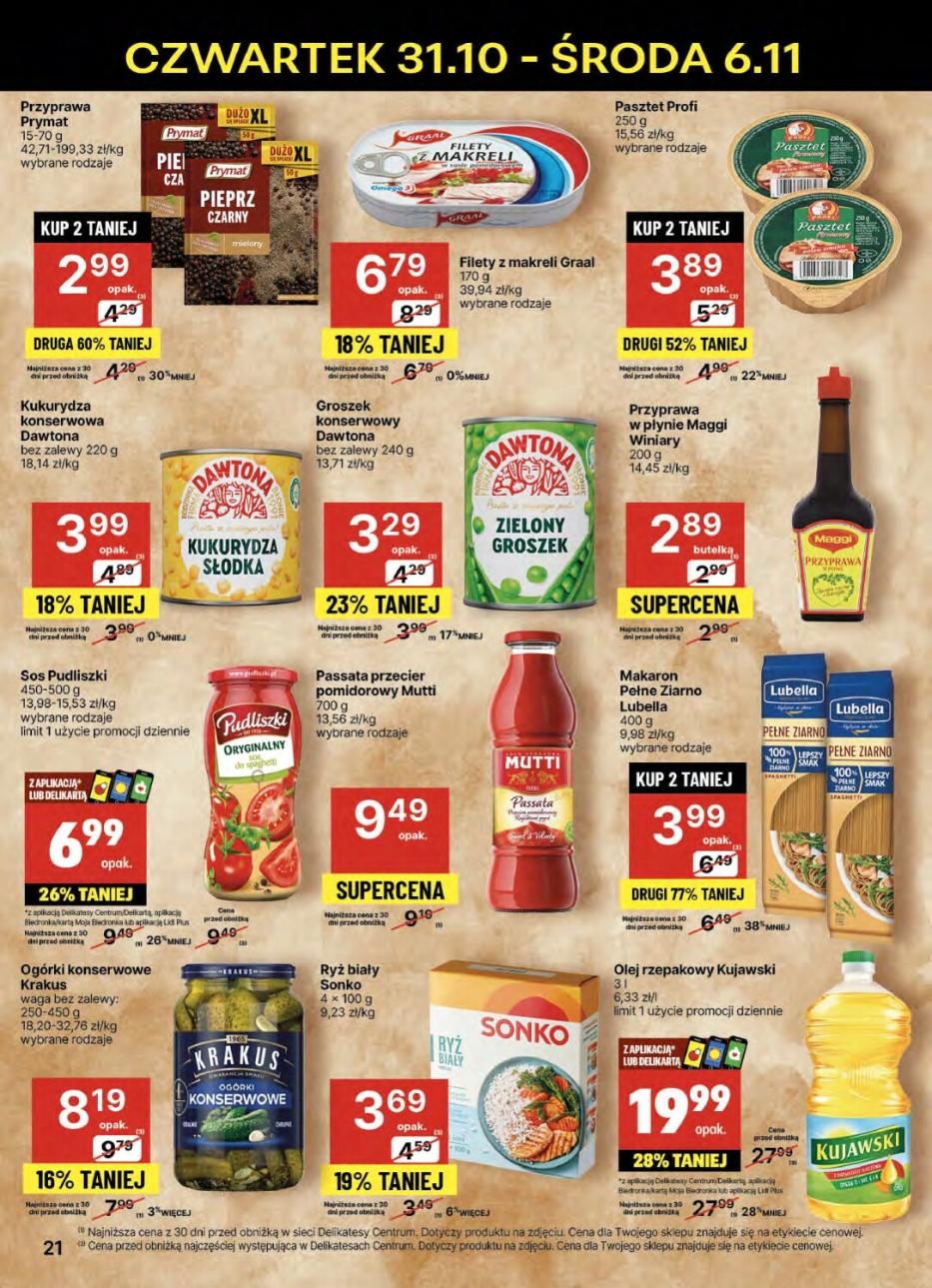 Gazetka promocyjna Delikatesy Centrum str. 21