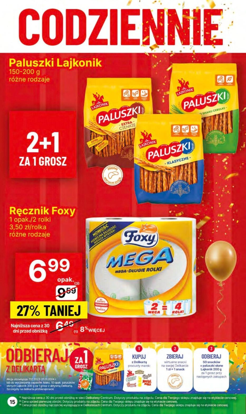Gazetka promocyjna Delikatesy Centrum str. 15