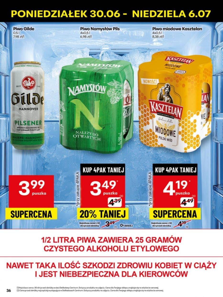 Gazetka promocyjna Delikatesy Centrum str. 36