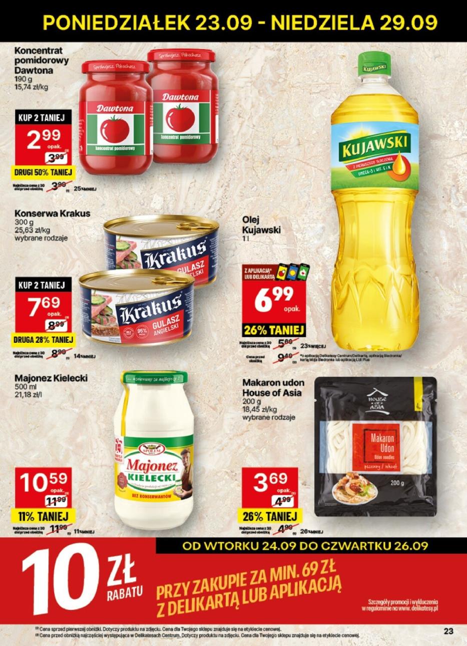 Gazetka promocyjna Delikatesy Centrum str. 23
