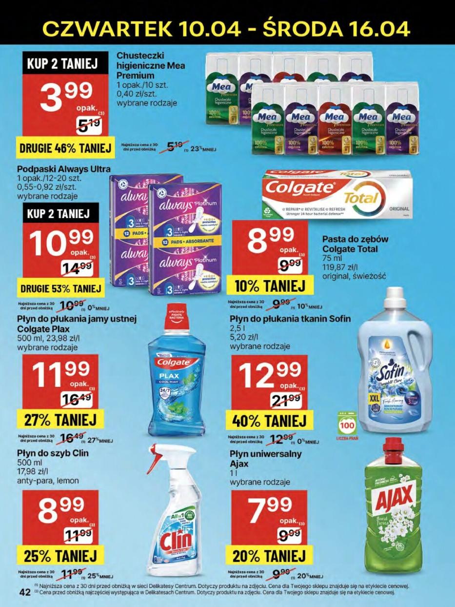 Gazetka promocyjna Delikatesy Centrum str. 42