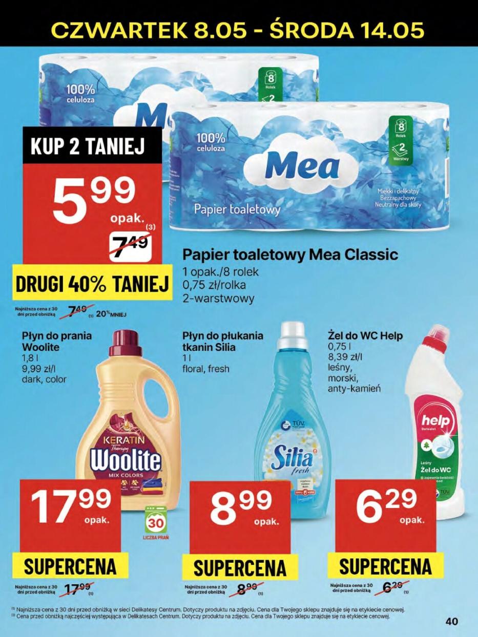 Gazetka promocyjna Delikatesy Centrum str. 40