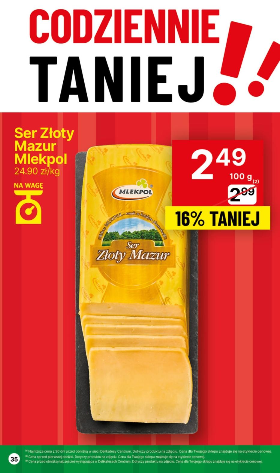 Gazetka promocyjna Delikatesy Centrum str. 35