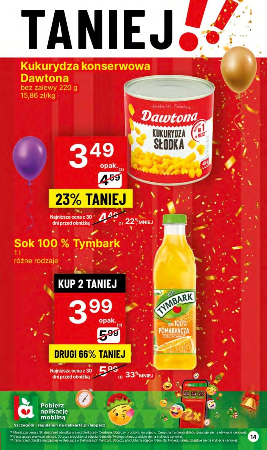 Gazetka promocyjna Delikatesy Centrum str. 14