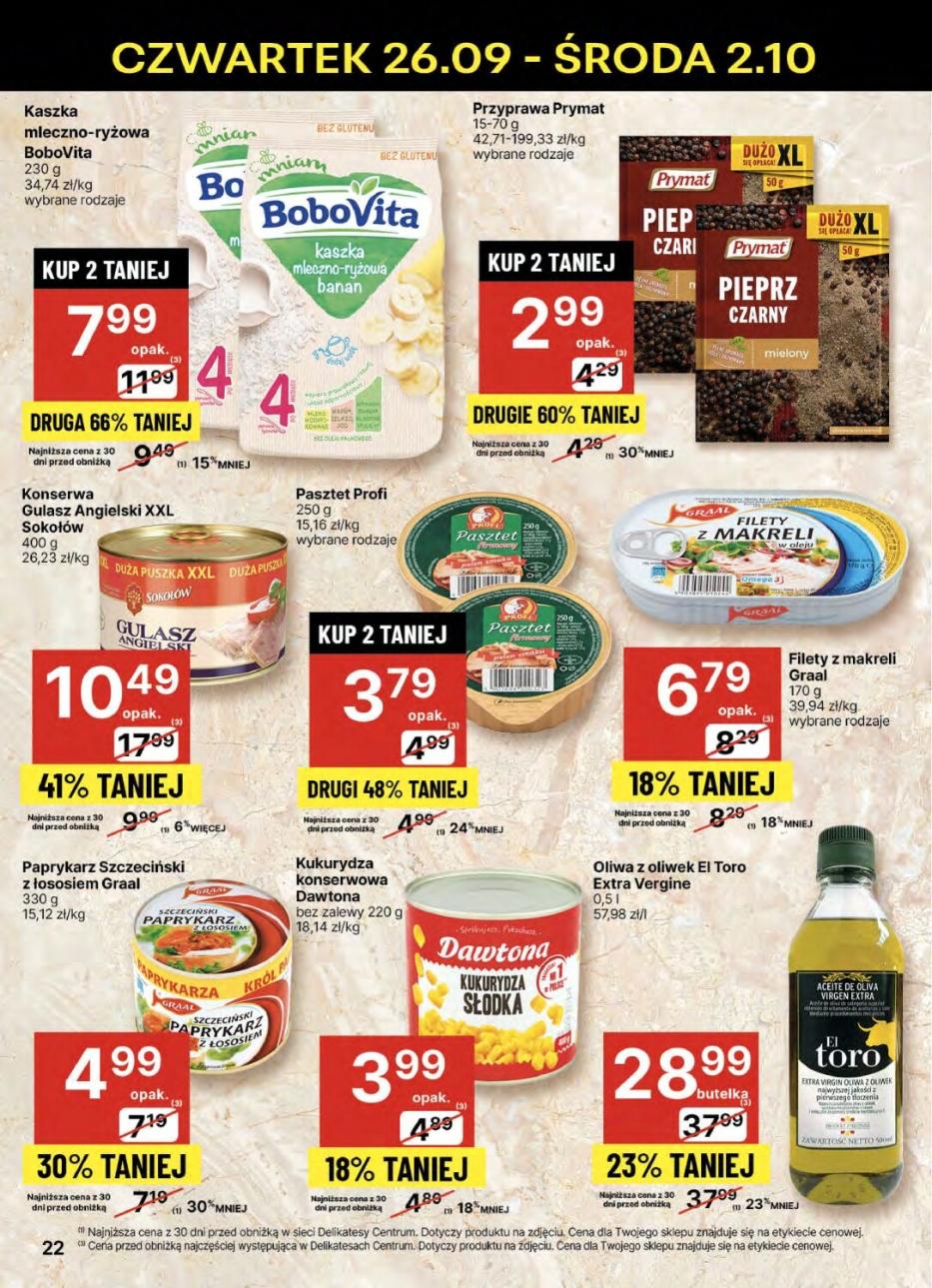 Gazetka promocyjna Delikatesy Centrum str. 22