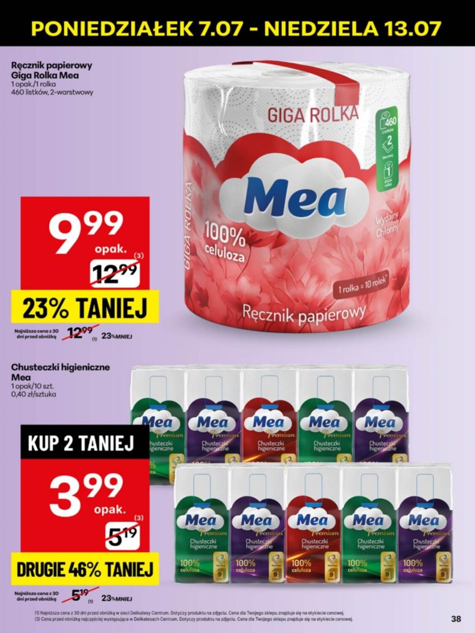 Gazetka promocyjna Delikatesy Centrum str. 38