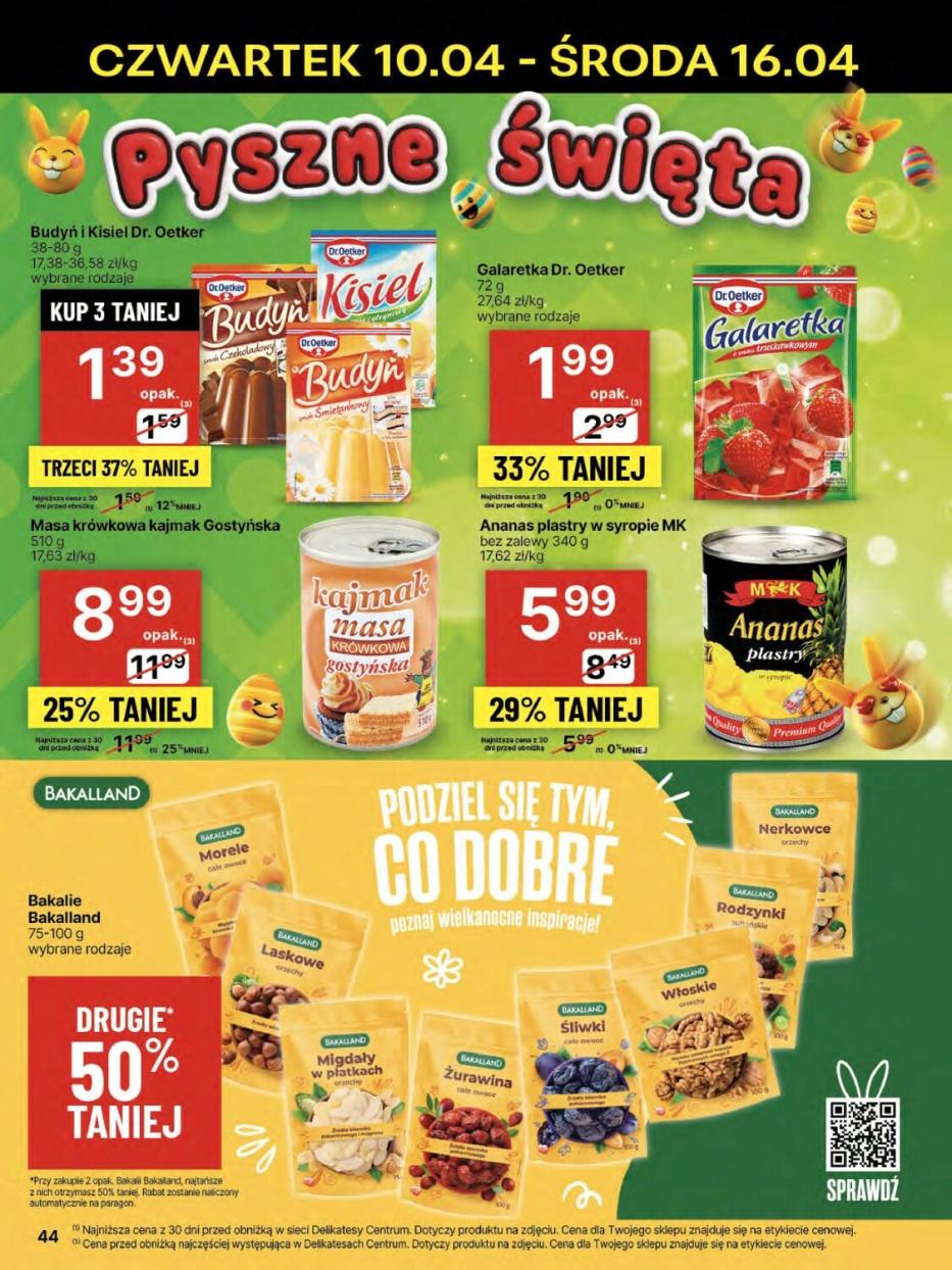 Gazetka promocyjna Delikatesy Centrum str. 44