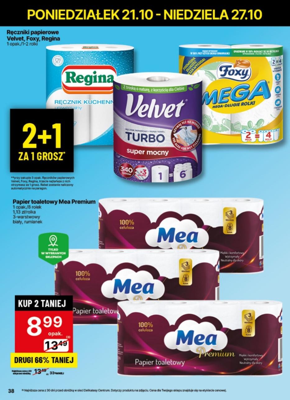 Gazetka promocyjna Delikatesy Centrum str. 38