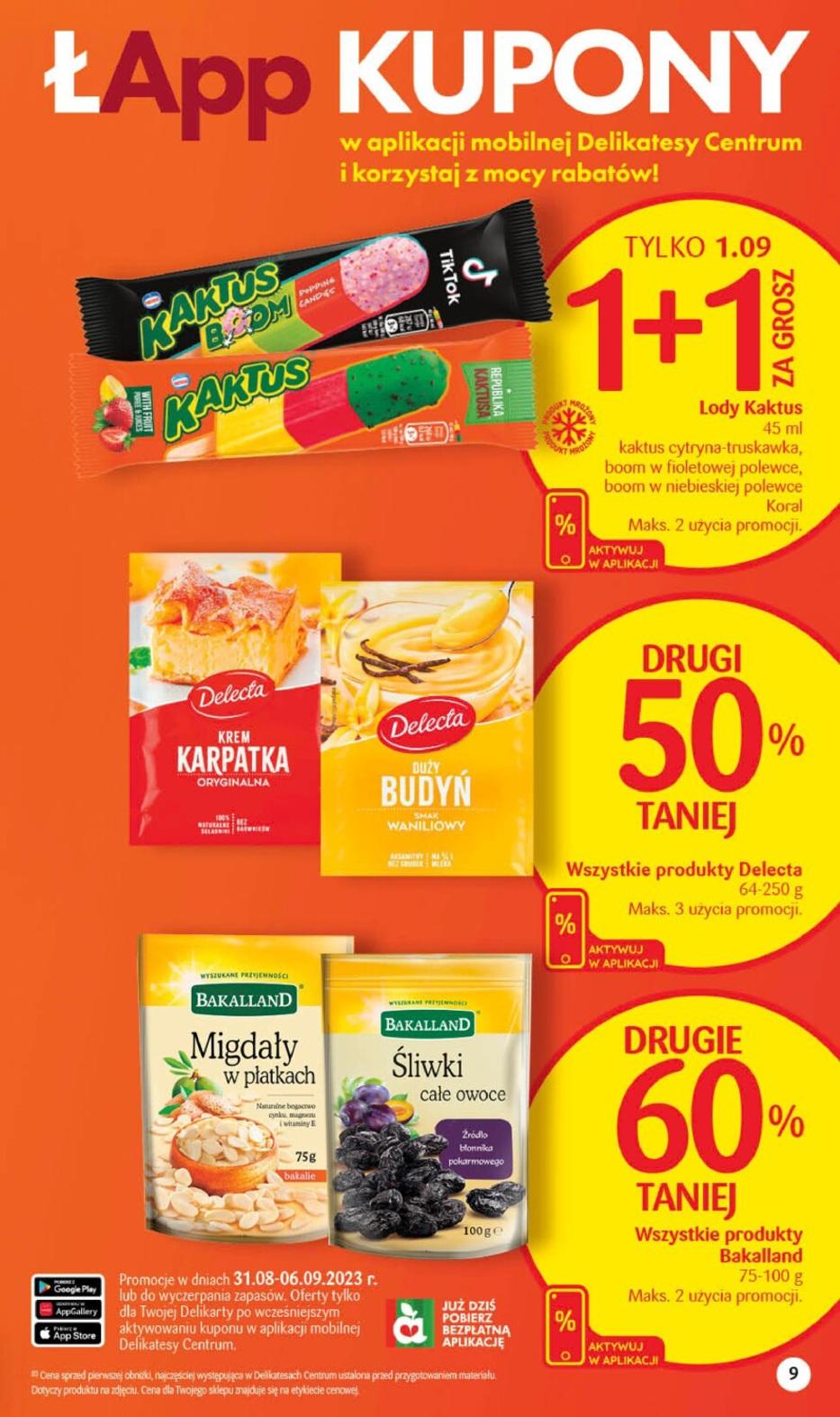 Gazetka promocyjna Delikatesy Centrum str. 9