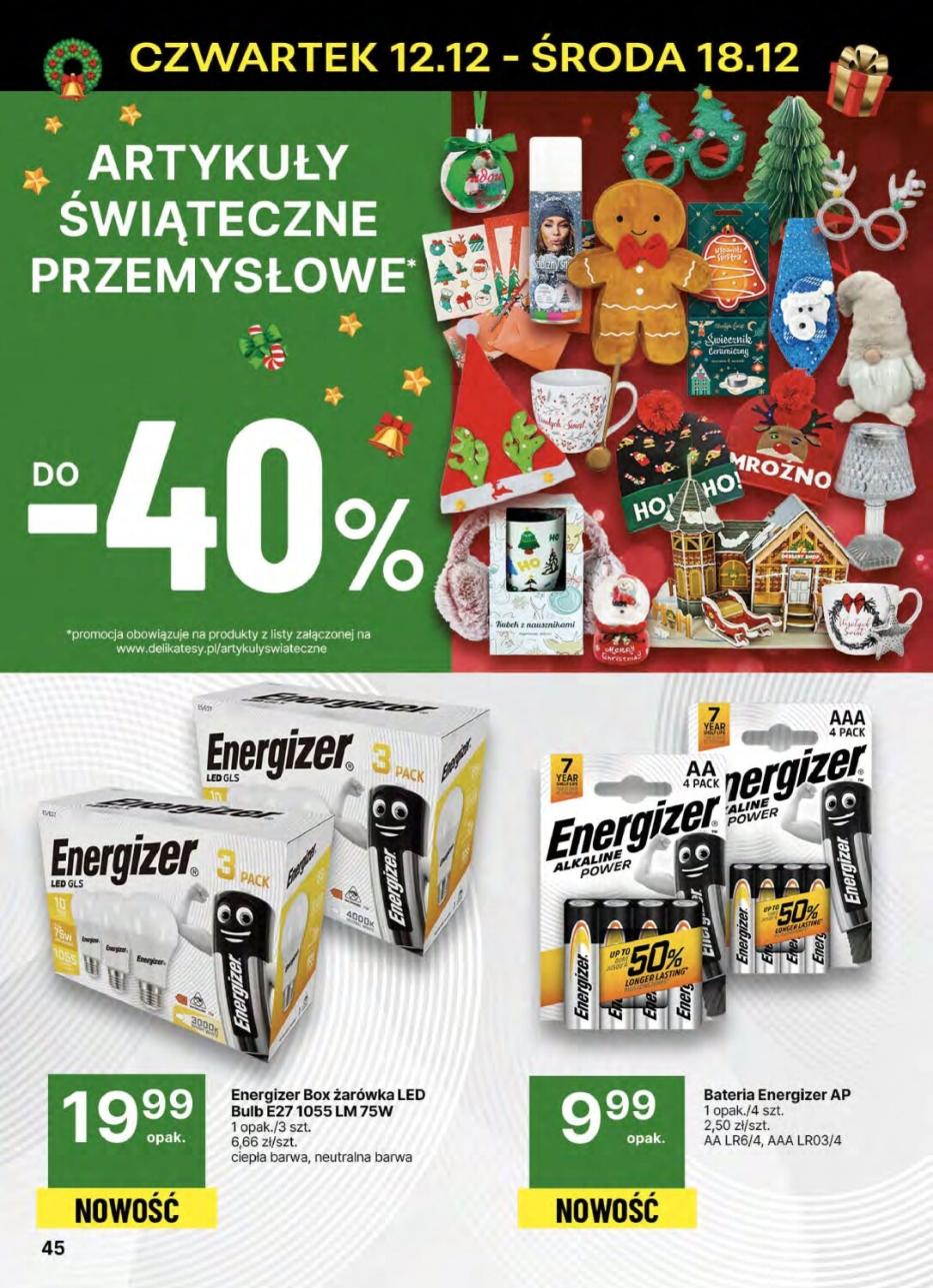 Gazetka promocyjna Delikatesy Centrum str. 45