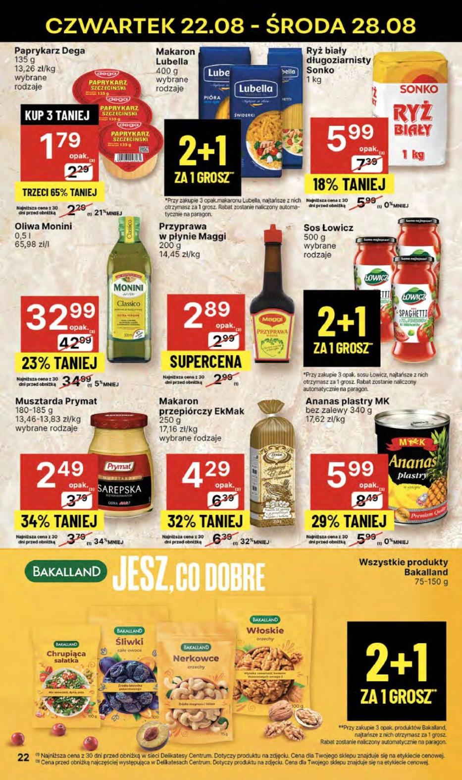 Gazetka promocyjna Delikatesy Centrum str. 22
