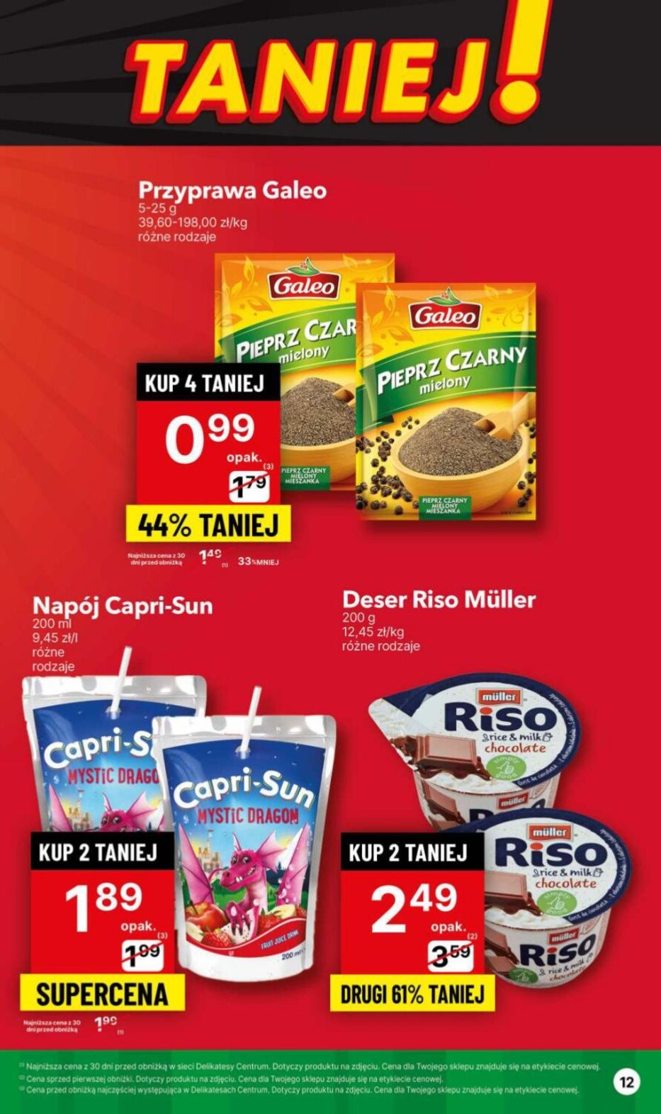 Gazetka promocyjna Delikatesy Centrum str. 12