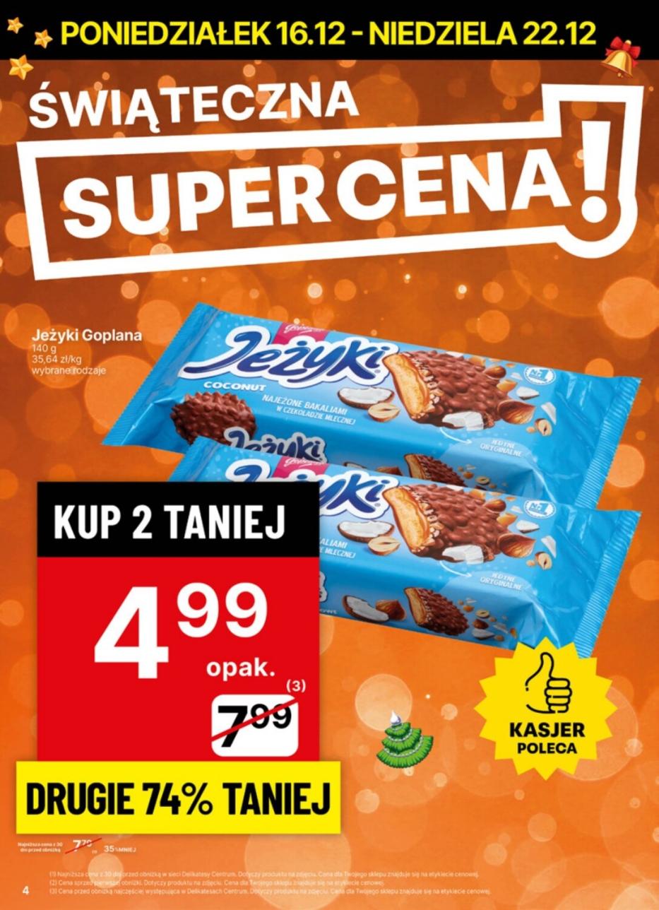 Gazetka promocyjna Delikatesy Centrum str. 4