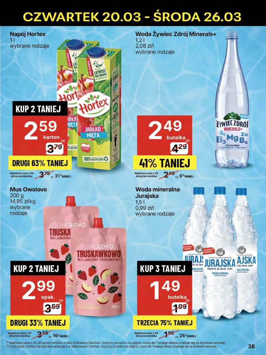 Gazetka promocyjna Delikatesy Centrum str. 38