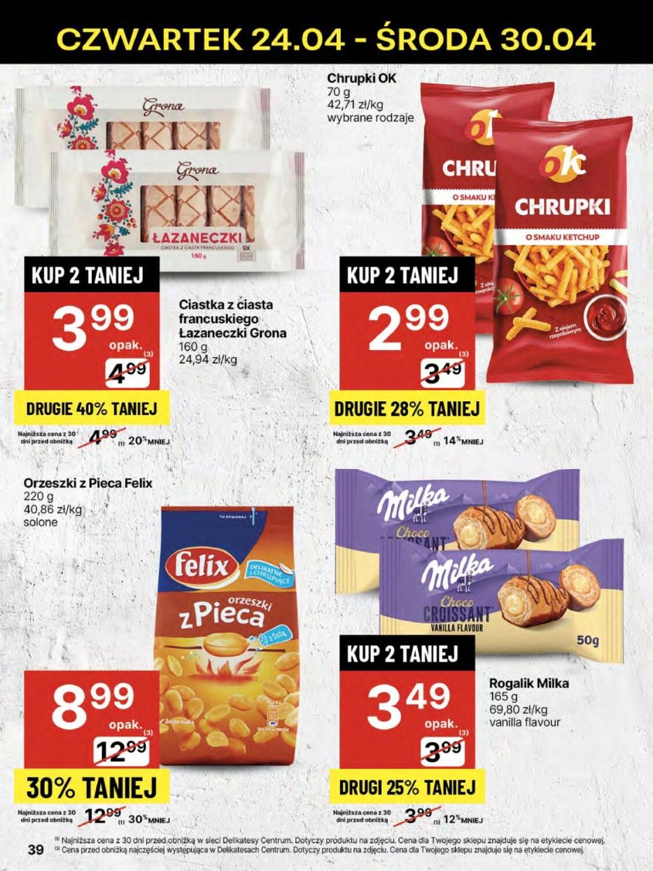 Gazetka promocyjna Delikatesy Centrum str. 39