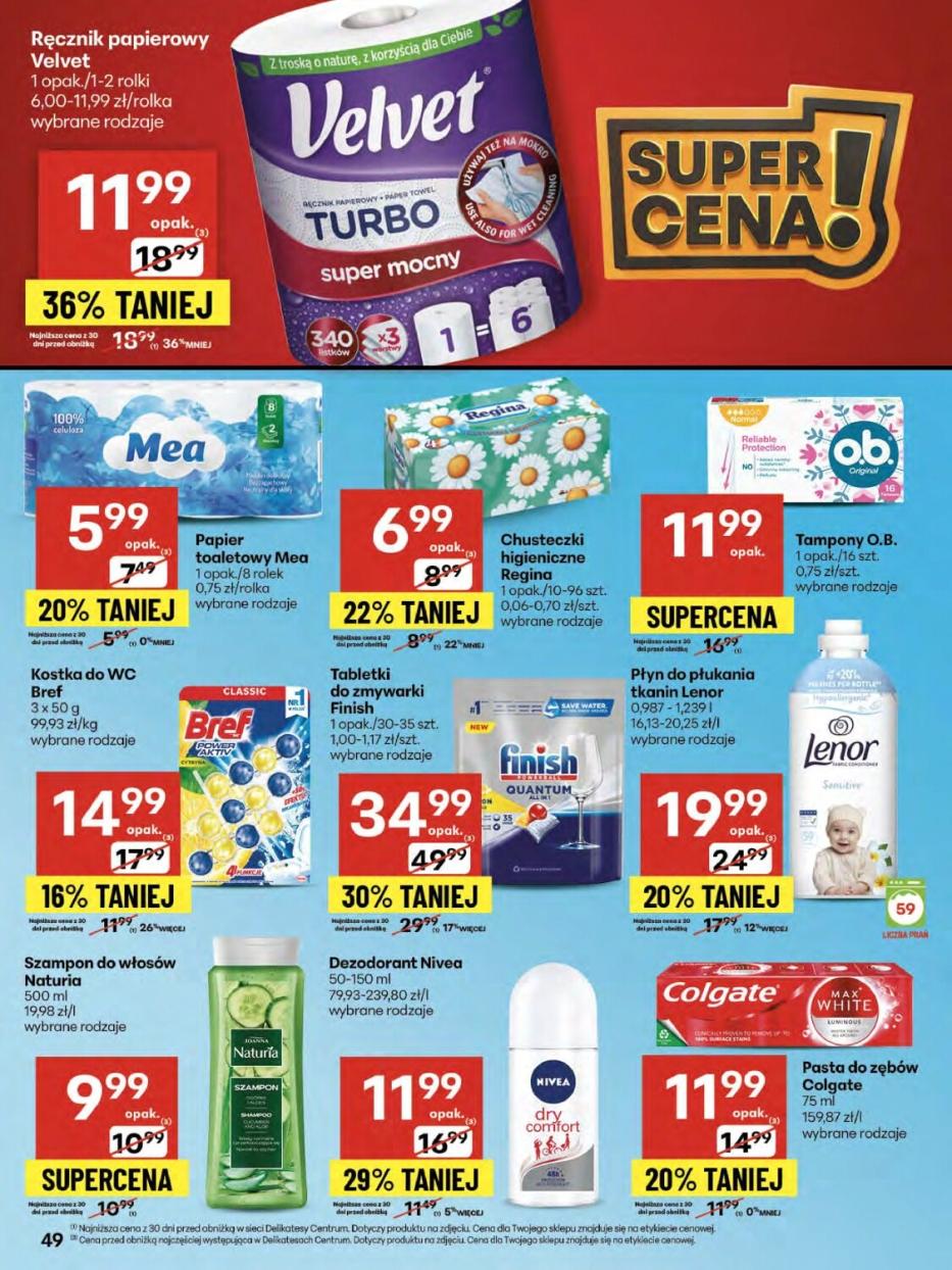 Gazetka promocyjna Delikatesy Centrum str. 49