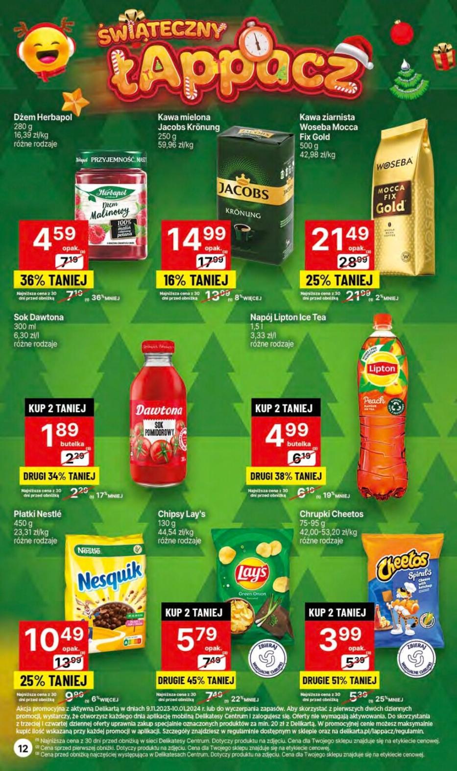 Gazetka promocyjna Delikatesy Centrum str. 12