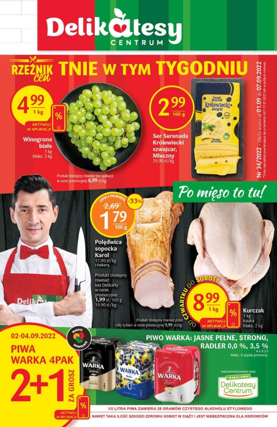 Gazetka promocyjna Delikatesy Centrum str. 1