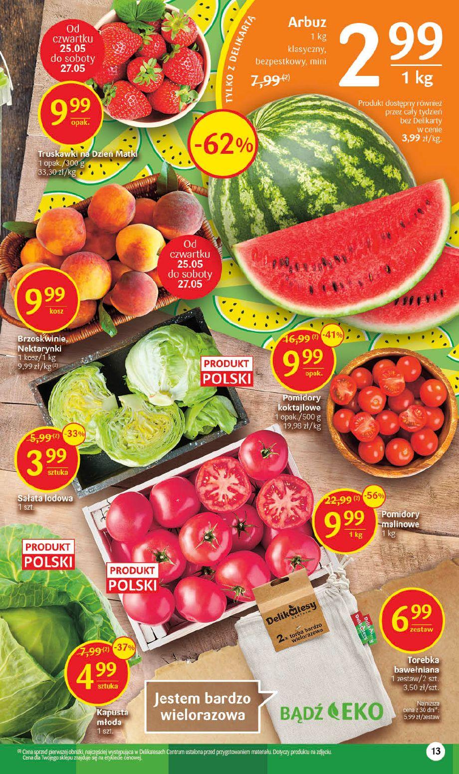 Gazetka promocyjna Delikatesy Centrum str. 13