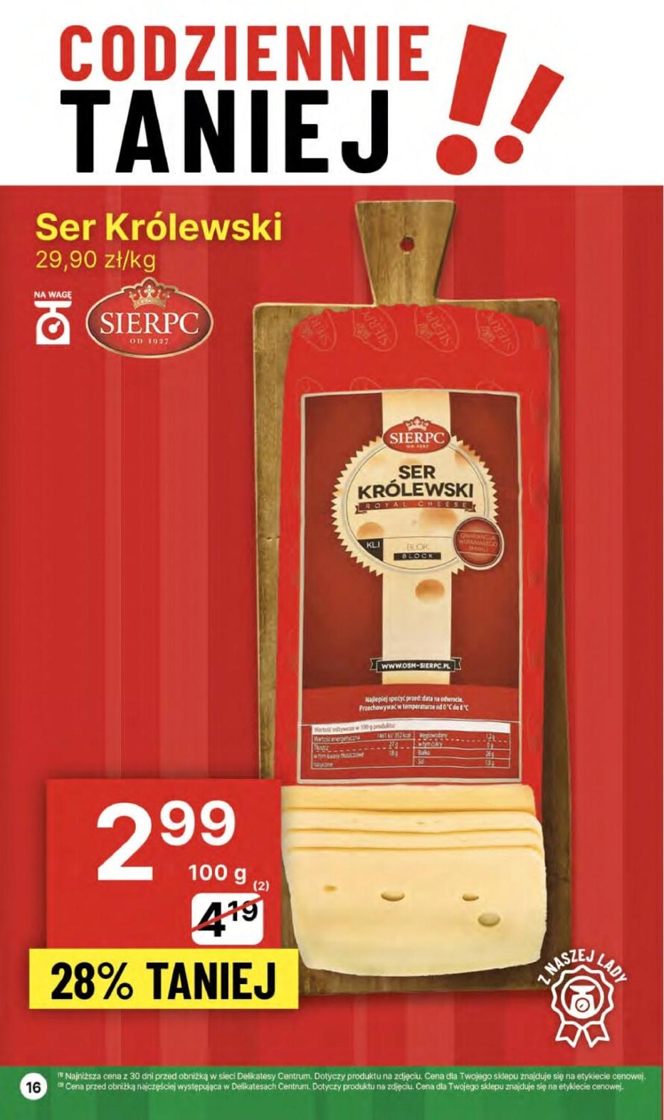 Gazetka promocyjna Delikatesy Centrum str. 16
