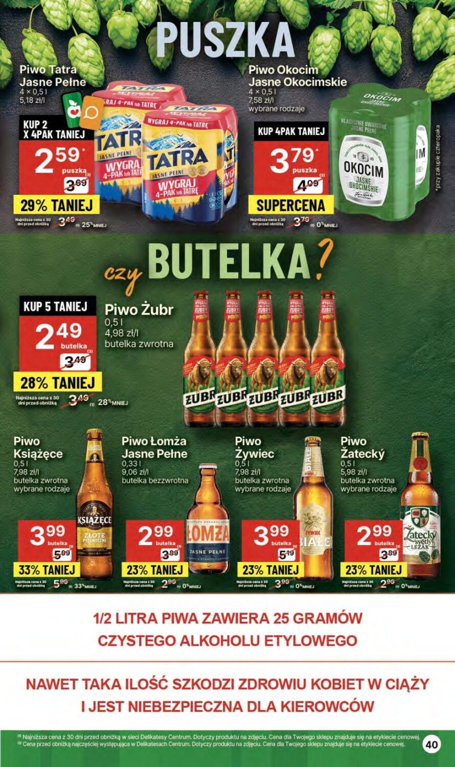 Gazetka promocyjna Delikatesy Centrum str. 40
