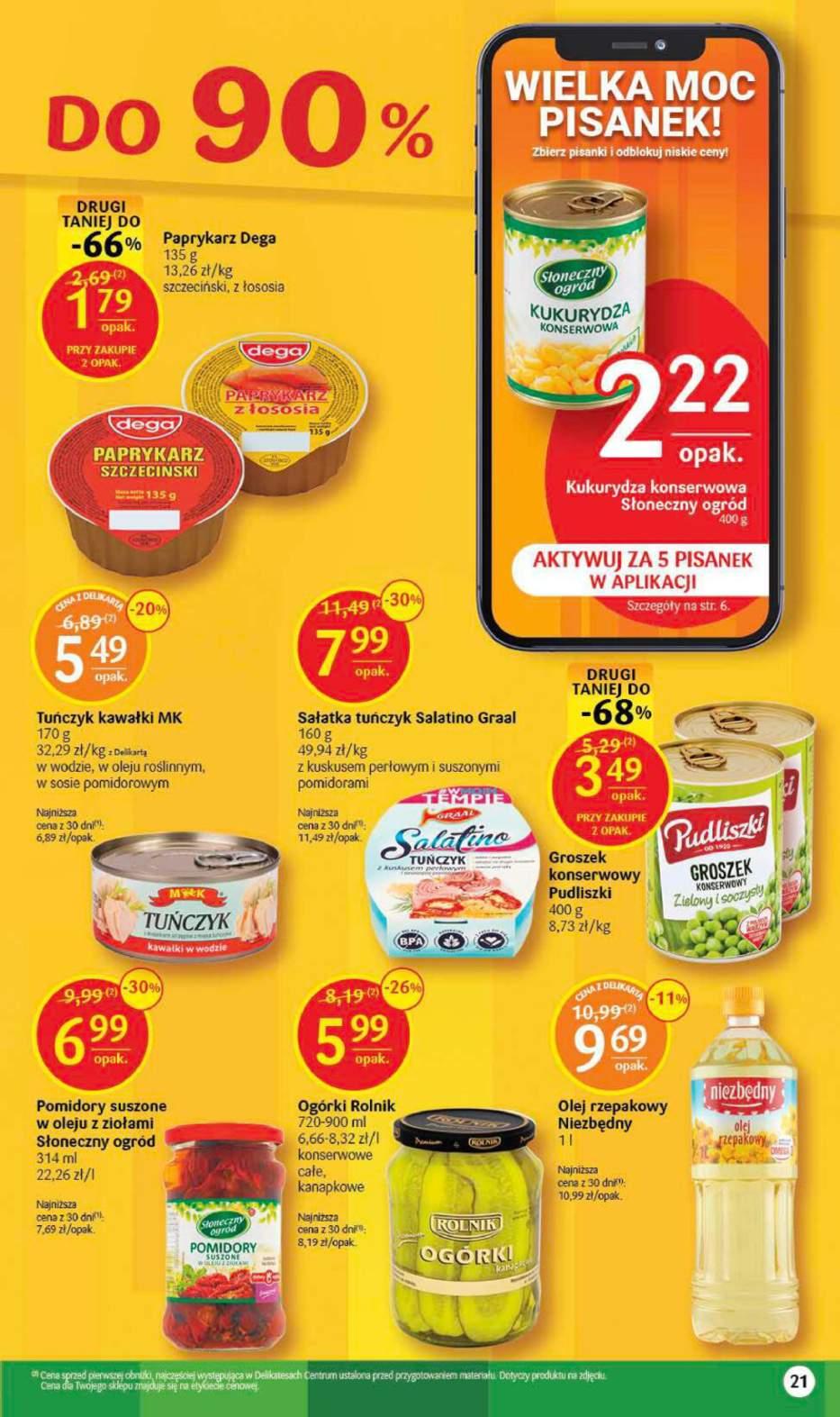 Gazetka promocyjna Delikatesy Centrum str. 21