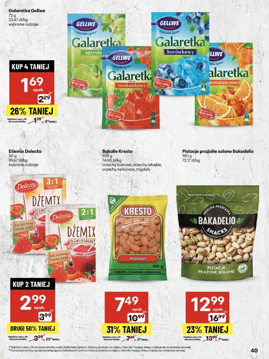 Gazetka promocyjna Delikatesy Centrum str. 40