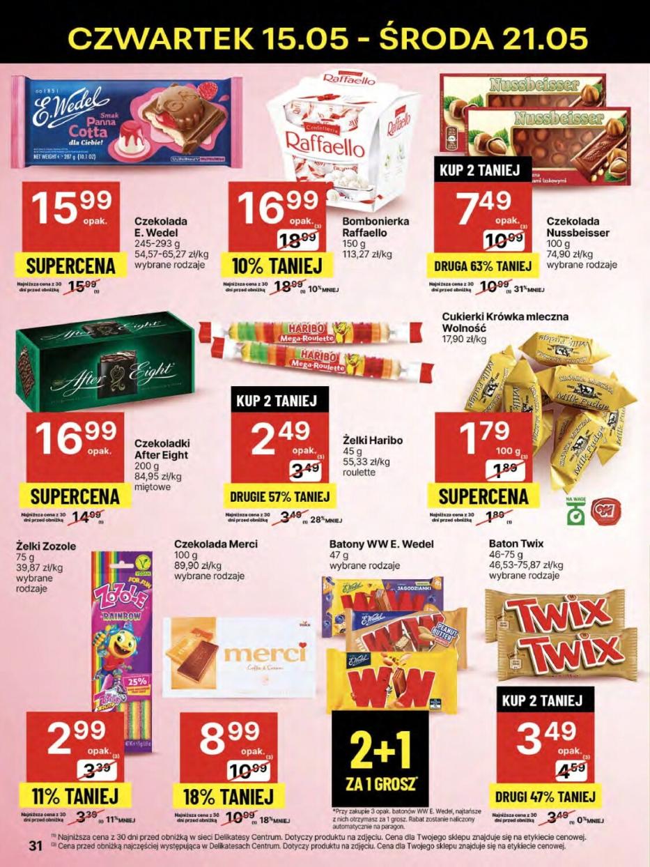 Gazetka promocyjna Delikatesy Centrum str. 31