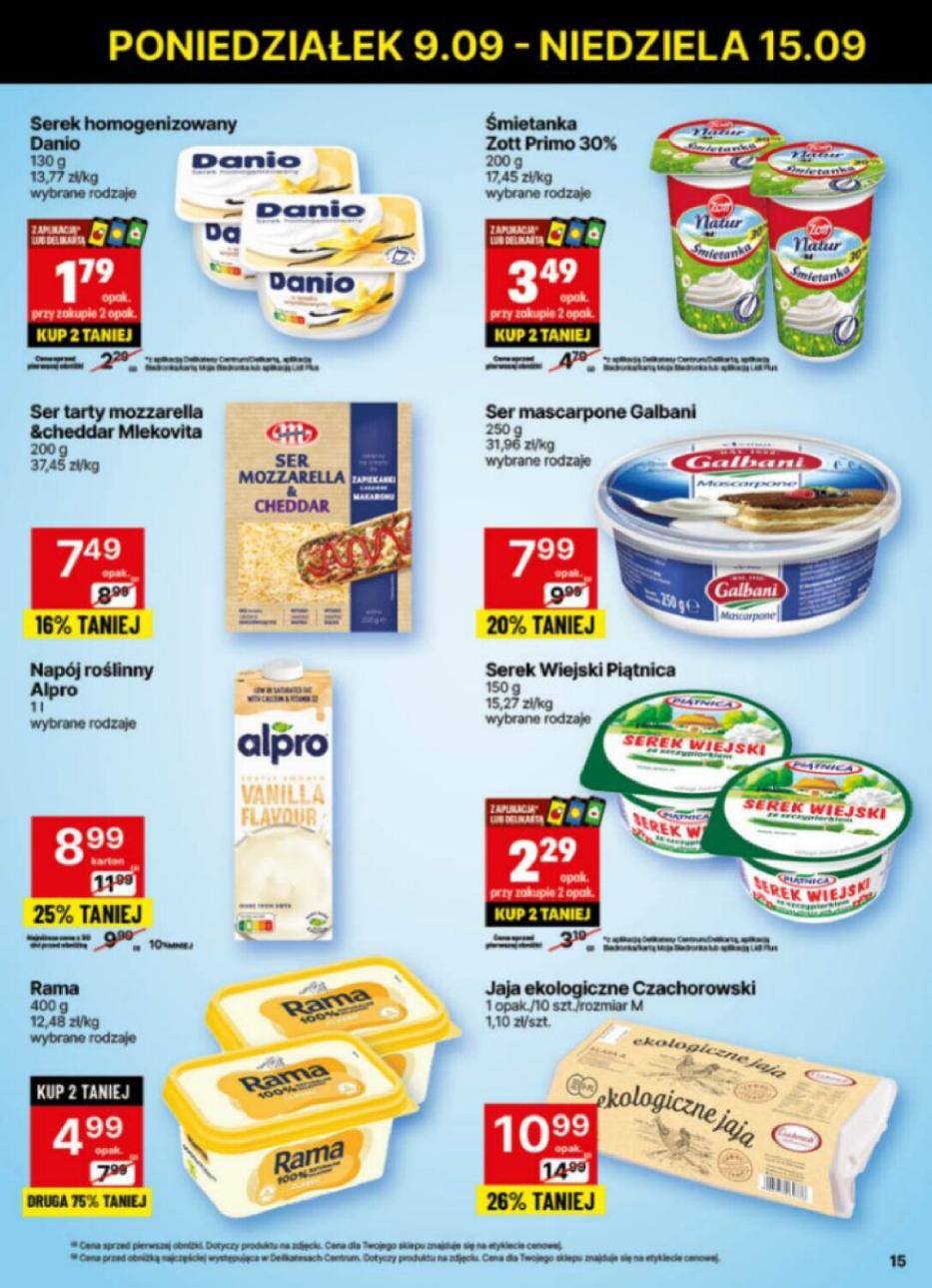 Gazetka promocyjna Delikatesy Centrum str. 15