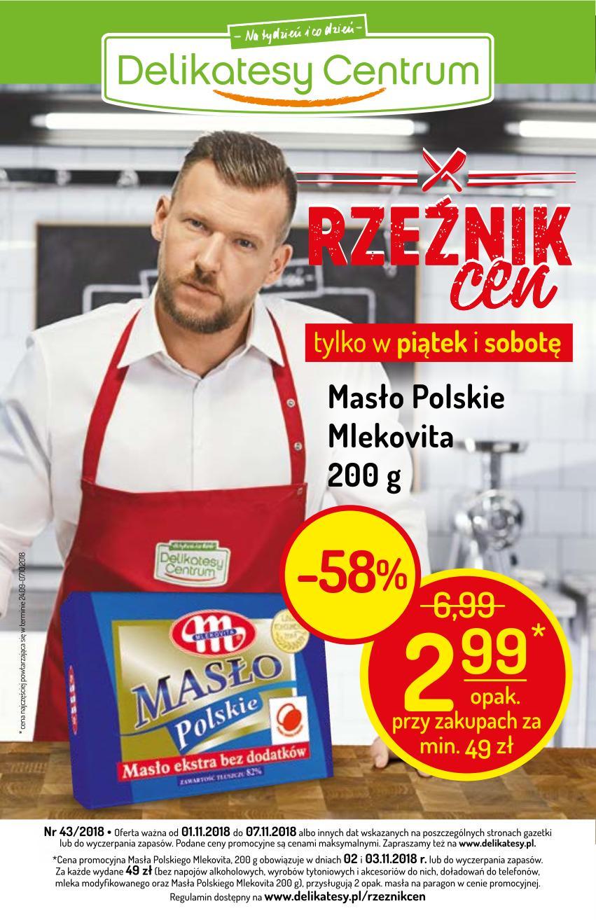 Gazetka promocyjna Delikatesy Centrum str. 1