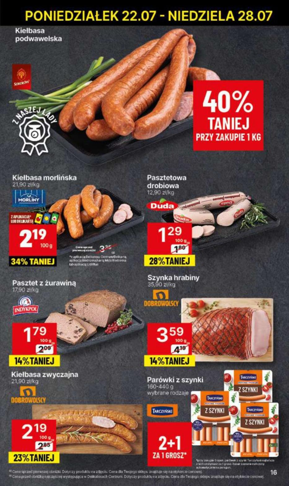 Gazetka promocyjna Delikatesy Centrum str. 16